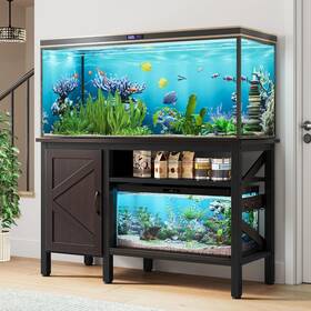 Beysh1bpdw Taus 55-75 Gallon Heavy Duty Metal Aquarium Stand Fish Tank With Cabinet