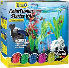 Tetra 445025561519 3 Gallon Small Fish Tank Aquarium Starter Kit With Filter Air Pump And C