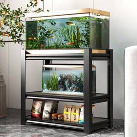 Tileon 313100675697 3-tier Kitchen Pantry Fish Tank Stand Metal Aquarium Adjustable Heavy D