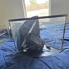 Top Fin 5295565 Corner Glass Aquarium Starter Kit 6 Gallon