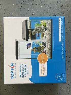 Top Fin 5308099 Waterfall Dual Betta Aquarium Pour Poissons