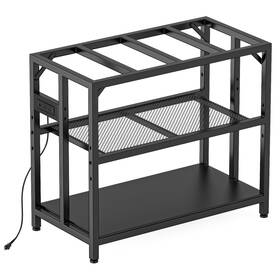 Tuman Pro Ao2002 40 Gallon Fish Tank Stand With Power Outlets And Adjustable Shelf 660lbs Cap