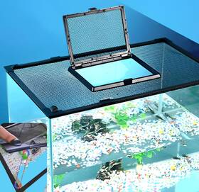 Tumanliving Ps-ygw-001 Diy Magnetic Aquarium Lid Cover Mesh For Fish Tank Up To 38 X 19 Inches
