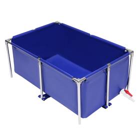 B0g8wgvxjy Ueukpeea Canvas Steel Frame Above Ground Fish Pond Koi Tank With Drain Valve