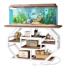 Dvuforicimx4r Uforic Soporte Blanca Para Acuario Pecera De 50 55 75 Galones Con Tomas Corriente Y Usb Dvuforicimx4r Uforic Soporte Blanca Para Acuario Pecera De 50 55 75 Galones Con Tomas Corriente Y Usb