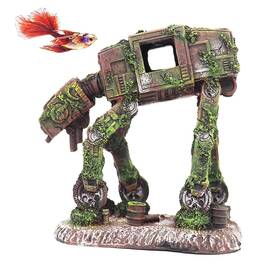Ulifery 636339523899 Aquarium Decorations Cool Walking Land Tank Ornament Alien Fish Ro