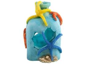 Underwater Treasures 628742899821 Starfish On A Bottle Blue