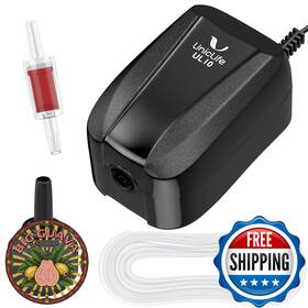 Uniclife B0f1sl2z9z Pawfly Aquarium Air Pump 20 Gph Fish Tank Oxygen For Tanks Up To 5 Gal