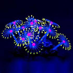 Uniclife Uniclife-ul094 Glowing Effect Artificial Coral Plant For Fish Tank Yellow