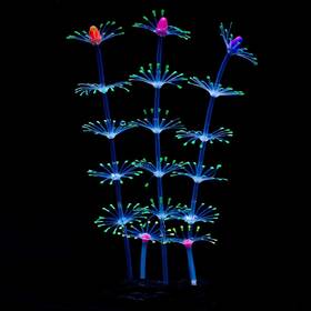 Uniclife Uniclife-ul158 Strip Coral Plant Ornament Glowing Effect Silicone Artificial Green