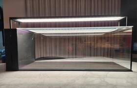 Uns 90la Peninsula Tank With Chihiros Light And Custom Cover