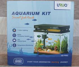Uruq Uq-f001 Smart Aquarium Kit Model Captity 2 Gallon Fish Tank New Open Box