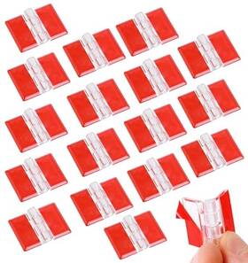 Valuebargain 693164 1 Exhrg5dp 18 Pcs Plastic Hinges 35x25 Mm Mini Transparent Acrylic Hinge Self-adhesive