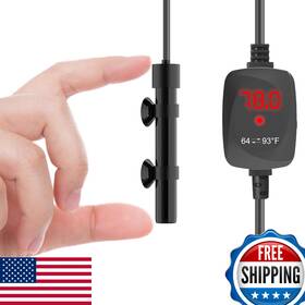 Vcraze B0fjrqjxnb Mini Aquarium Heater 15w Digital Thermostat For 1-3 Gal Fish Tank Betta