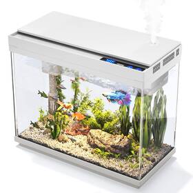 Vehipa B0fj8hdkvp 2.4 Gal Fish Tank Aquarium Kit Humidifier 7-color Led Quiet 3-in-1 Pum