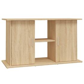 Vidaxl 833610 Aquarium Stand Sonoma Oak Engineered Wood 39.8 X 16.1 22.8 In