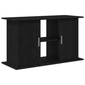 Vidaxl 862153 Aquarium Stand Black Oak Engineered Wood 39.8 X 16.1 22.8 In
