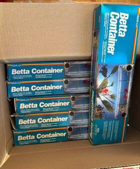 Vo-toys 075726081268 Whole Case Of Betta Lux Container Add On Fish Tank Compartments Divider Japan