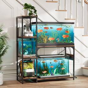Vowner Rs-174 20-29 Gallon Fish Tank Stand With Power Outlet Wood Aquarium Shel