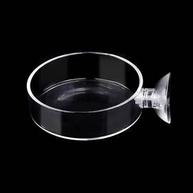 Weaverbird 619191073658 60mm Aquarium Shrimp Feeder Dish With Suction Glass Fish Tank Feeding Bowls R