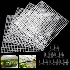 Weramics 313097235270 4 Aquarium Lid Hood Fish Tank Top Cover Terrarium Plastic Grid Panel Egg Cra