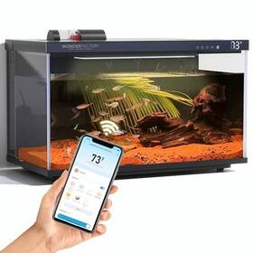 Wonderfactory S1-wifi-002 Smart Aquarium 5 Gallon Glass Fish Tank Self Cleaning System