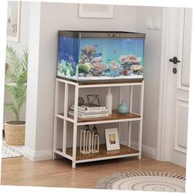 Woulhomy 721545880765 20 Gallon Fish Tank Stand Metal Aquarium With Shelves For Accessories