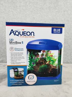 Xpression Pet 100543586 Aquarium Aqueon Led Minibow 1 Smartclean Kit Blue