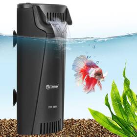 Yaubay B0cjr7nclc Quiet Internal Aquarium Filter 3-stage Bio Filtration Low-level Waterfall