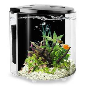 Yctech 786118275799 1.2 Gallon Betta Aquarium Starter Kits Fish Tank With Led Light And Filter Pu