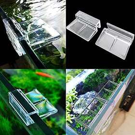 Yee6pcsacy Yee Petzlifeworld 6 Pcs Transparent Acrylic Fish Tank Top Glass Cover Support Clip