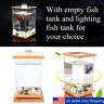 Yro6823545 Unbranded Mini Aquarium Led Lighting Clear Glass Fish Tank Container