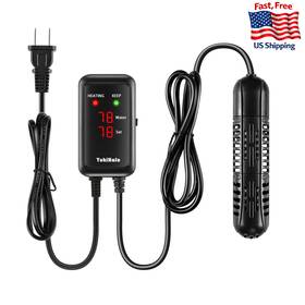 Yukihalu B0cfv9tcmr Aquarium Heater 50-500w With Protective Case Fish Tank