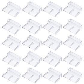 Zaplyte 609044247701 20pcs Aquarium Lid Clips 8mm Acrylic Cover Bracket Transparent