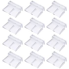 Zaplyte 609044247749 12pcs Aquarium Lid Clips 6mm Cover Bracket Transparent