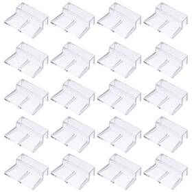 Zaplyte 609044247848 20pcs Aquarium Lid Clips 10mm Acrylic Cover Bracket Transparent