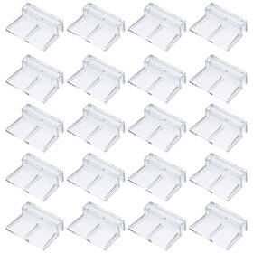 Zaplyte 609044251036 20pcs Aquarium Lid Clips 6mm Acrylic Cover Bracket Transparent