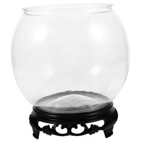 Zerodeko 9tpo122818t1u9gddbbdqof7 1set Transparent Round Fish Tank Plastic Bowl Terrarium Vase Glass Terrariu