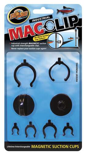 Zoo Med 695990682017 Industrial Magclip Magnetic Suction Cup Kit Aquarium 1 Count