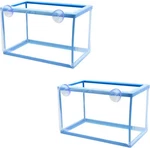 Aquarium Fish Tank Breeder Box Large Mesh Fry Saver Isolation Net 2 Pack. Fixed Price $24.69.