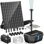Nfesolar 20W Pond Filter Kit With Fountain Pump, 160 Gph Pum.... Fixed Price $128.92.