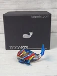 Tooarts Colorful Whale Sculpture Glass Figurine Ornament Hand Blown. Ps. Fixed Price $22.88.