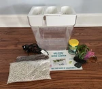 Back To The Roots BRWG002 3 Gallon Self-cleaning Aquaponic Garden Fish Tank. Fixed Price $35.00.