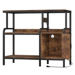 Milefa 40 Gallon Fish Tank With Power Outlet, Standard, Rustic Brown. Fixed Price $183.83.