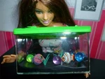 Barbie Size Diorama Dollhouse Miniature Fish Tank Ocean World Aquarium 2". Fixed Price $9.99.