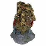 Aquatic Aquarium Shipwreck Bubbler Fish Tank Ornament 26X12X13CM. Fixed Price $54.02.