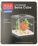 Aqua Culture Betta Cube 0.75 Gal Plastic Freshwater Tank, Shape. Fixed Price $16.00.