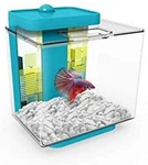 Marina Betta Ez Care Plus 1.35 Gallon Aquarium Kit Blue 13337 W/ Heater. Fixed Price $52.46.