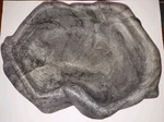 Med, Repti Rock Water/food Bowl "large" Grey, Natural Color. Fixed Price $10.00.