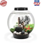 Compact 4 Gallon Acrylic Aquarium Led Lights Black Trim Biorb Ready To Decorate. Fixed Price $146.77.